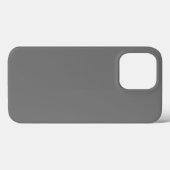 グレーのエレガントなミニマリスト Case-Mate iPhoneケース (裏面 (横))