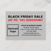 グレーのエンクロージャカードのブラックフライデーセール エンクロージャーカード (正面)