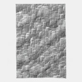 グレーのエンボスの正方形の極端な重ね合わせ キッチンタオル (縦)