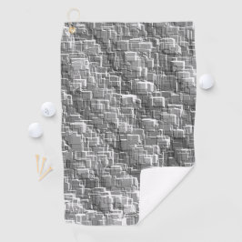 グレーのエンボスの正方形の極端な重ね合わせ ゴルフタオル