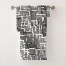 グレーのエンボスの正方形の極端な重ね合わせ