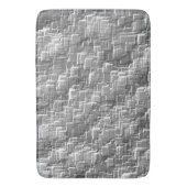 グレーのエンボスの正方形の極端な重ね合わせ バスマット (正面縦)