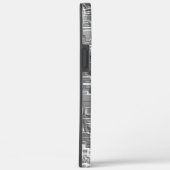 グレーのエンボスの正方形の極端な重ね合わせ Case-Mate iPhoneケース (裏面 / 右)