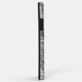 グレーのエンボスの正方形の極端な重ね合わせ Case-Mate iPhoneケース (裏面/右)