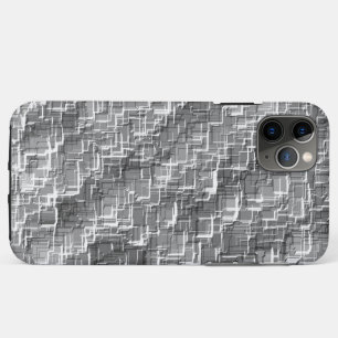 グレーのエンボスの正方形の極端な重ね合わせ iPhone 11 PRO MAXケース