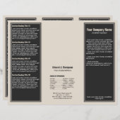 グレーのオレンジシンプル色のパ縁どラフト (正面/裏面)