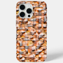 グレーのオレンジ色の粗いセラミックタイルの傷、デジタル