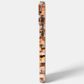 グレーのオレンジ色の粗いセラミックタイルの傷、デジタル Case-Mate iPhoneケース (裏面 / 左)