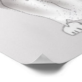 グレーのオールドマザー・ハバード ポスター (角)