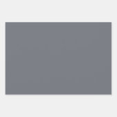 グレーのカスタマイズ ラッピングペーパーシート (正面)