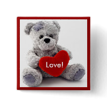 グレーのクマとハート