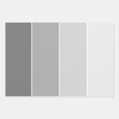 グレーのクリーンシンプルスタイリッシュ ラッピングペーパーシート (正面2)