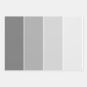 グレーのクリーンシンプルスタイリッシュ ラッピングペーパーシート (正面)