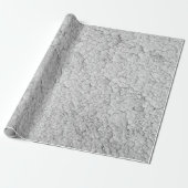 グレーのクレキュレテクスチャ ラッピングペーパー (アンロールド)