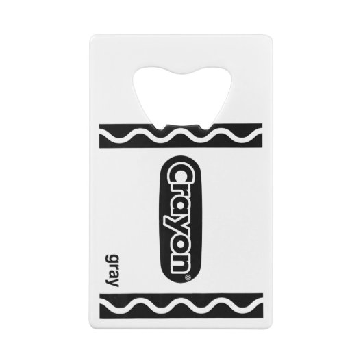 グレーのクレヨンボックスにクレヨンのハロウィーン費用がいっぱい クレジットカード栓抜き (裏面)