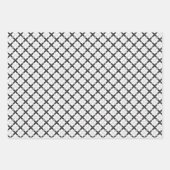 グレーのグラッド名スクリプトモダン ラッピングペーパーシート (正面2)