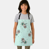 グレーのゲームジョイスティックを青で表示 エプロン (インサイチュ)