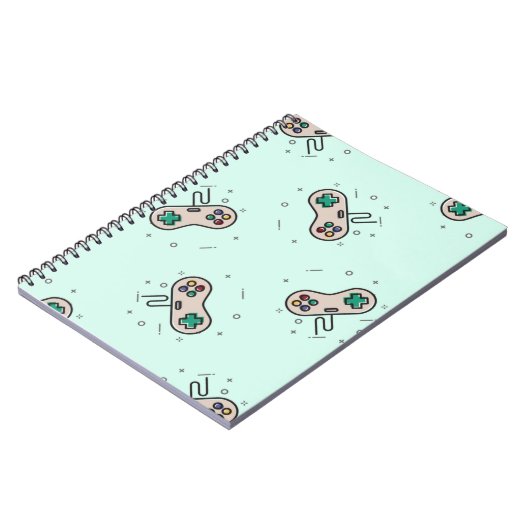 グレーのゲームジョイスティックを青で表示 ノートブック (左側)