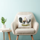 グレーのゲーム鳥ペア クッション (椅子)