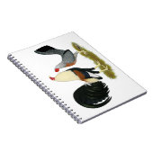 グレーのゲーム鳥ペア ノートブック (右側)