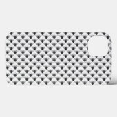 グレーのコンパートメントデザイン Case-Mate iPhoneケース (裏面 (横))