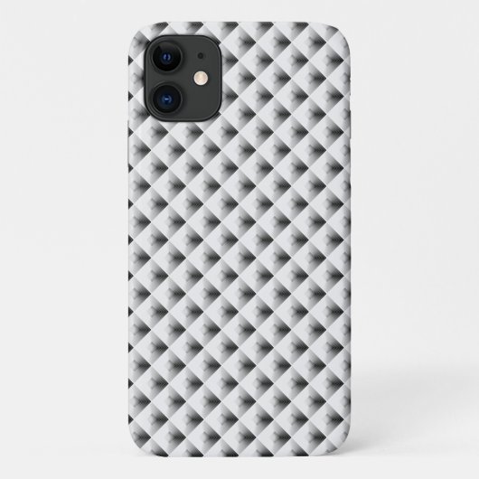 グレーのコンパートメントデザイン Case-Mate iPhoneケース (裏面)