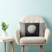 グレーのゴルフボールピローフォトアート ランバークッション (椅子)