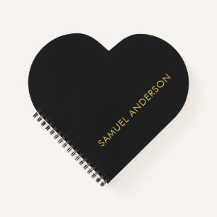 グレーのゴールドカラー プロフェッショナル 名前を追加 ノートブック