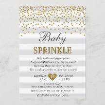 グレーのゴールドジェンダーニュートラルベイビースプリンクル