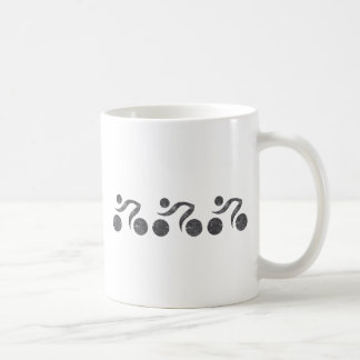 グレーのサイクラー コーヒーマグカップ