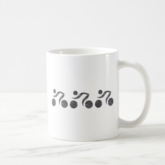 グレーのサイクラー コーヒーマグカップ (右)