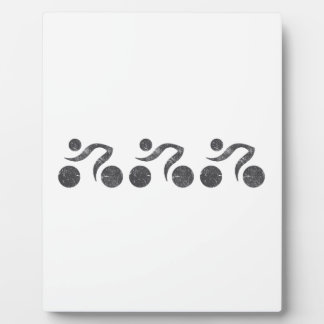 グレーのサイクラー フォトプラーク