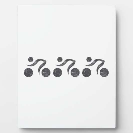 グレーのサイクラー フォトプラーク (正面)