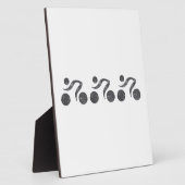 グレーのサイクラー フォトプラーク (側面)