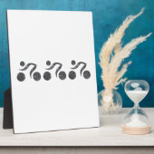 グレーのサイクラー フォトプラーク (側面)