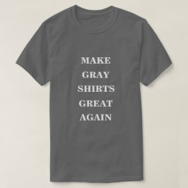 グレーのシャツを再素晴らし作する Tシャツ