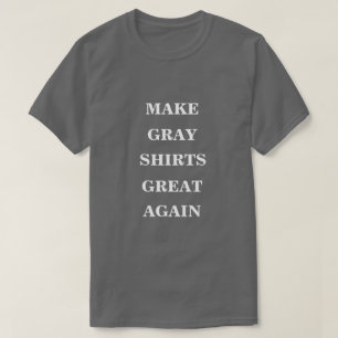 グレーのシャツを再素晴らし作する Tシャツ