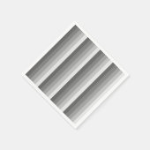 グレーのシャドストライプウ スタンダードカクテルナプキン (角)