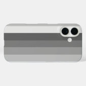 グレーのシャドストライプウ Case-Mate iPhoneケース (裏面 (横))