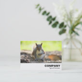 グレーのシルクスクリーン 名刺 (スタンド正面)