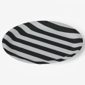 グレーのストライプを任意の色に変更クリック ペーパープレート (アングル)