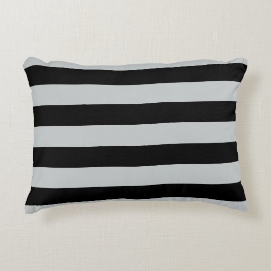 グレーのストライプ色を任意の色にクリック変更 アクセントクッション (正面)