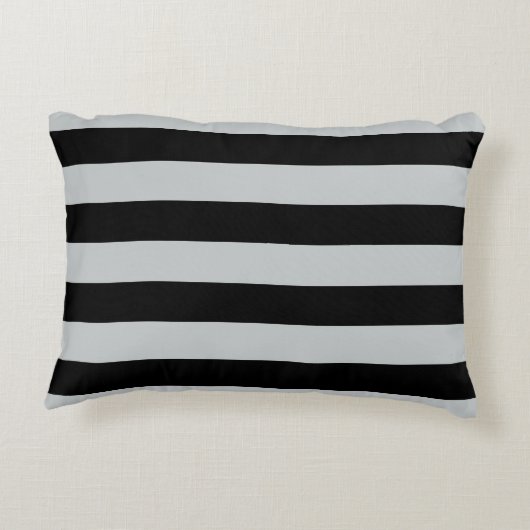 グレーのストライプ色を任意の色にクリック変更 アクセントクッション (裏面)