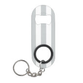 グレーのストライプ色を任意の色にクリック変更 キーホルダー栓抜き (正面)