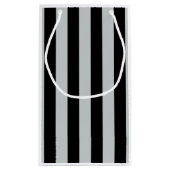 グレーのストライプ色を任意の色にクリック変更 スモールペーパーバッグ (裏面)