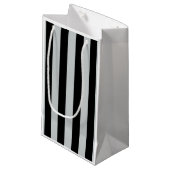 グレーのストライプ色を任意の色にクリック変更 スモールペーパーバッグ (正面アングル)