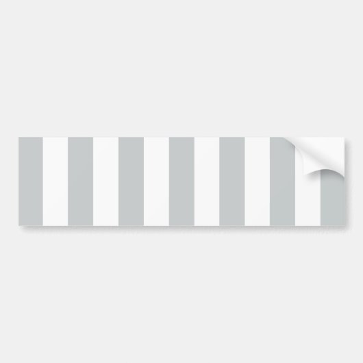 グレーのストライプ色を任意の色にクリック変更 バンパーステッカー (正面)