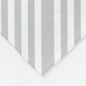 グレーのストライプ色を任意の色にクリック変更 フリースブランケット (角)