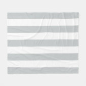 グレーのストライプ色を任意の色にクリック変更 フリースブランケット (正面(横))