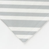 グレーのストライプ色を任意の色にクリック変更 フリースブランケット (角)